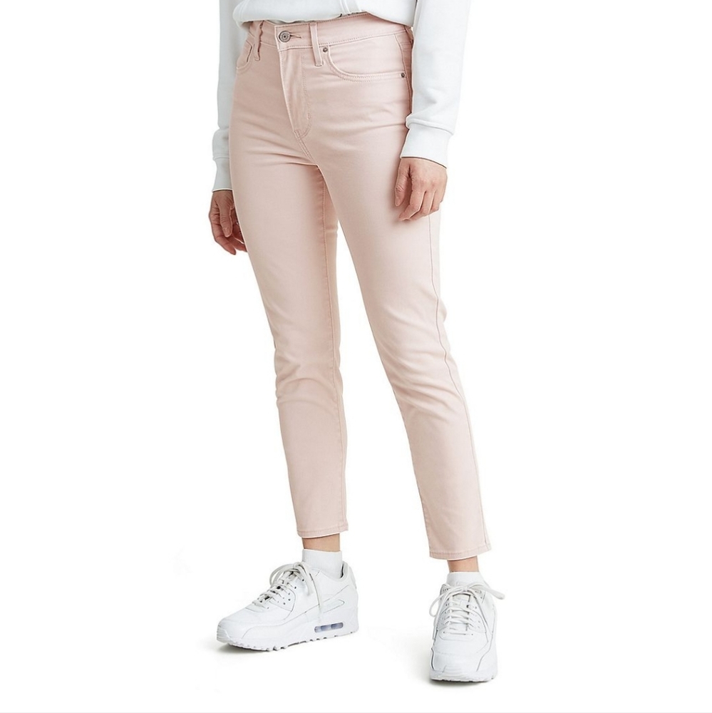 Women's Pale Pink Levi's 721 Rise Skinny Ankle Jeans~size 4
